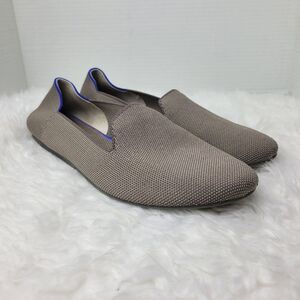 Rothys The Loafer Gray Ballet Flats Size 10.5 Knit Slip On Shoes Round Toe Shoes